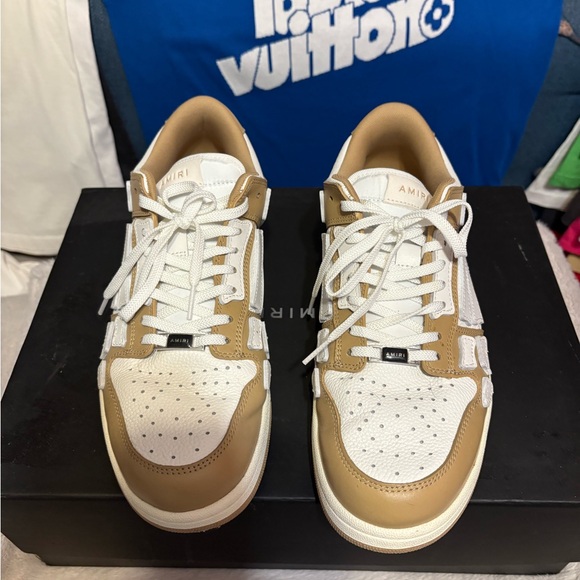 AMIRI White and Tan Men's Sneakers - Picture 1 of 4